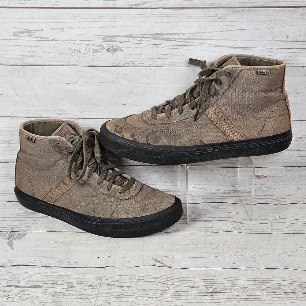 Vans Gilbert Crockett Mid Men's 11.5 Taupe Wafflecup Skate Shoes